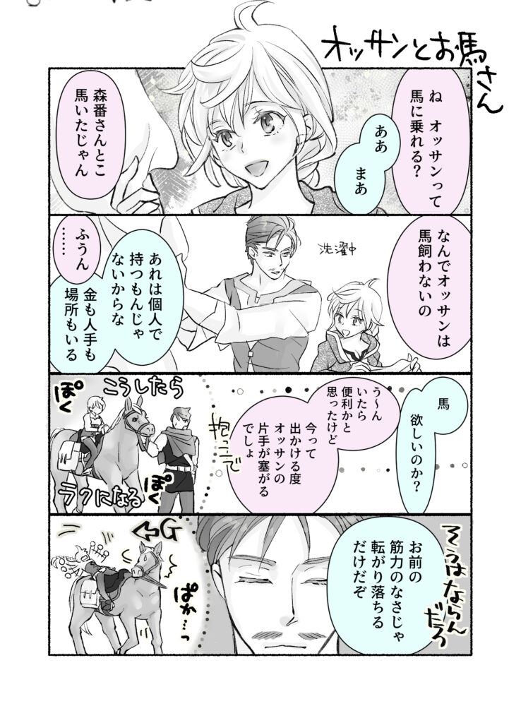 オッサンとお馬さん1p